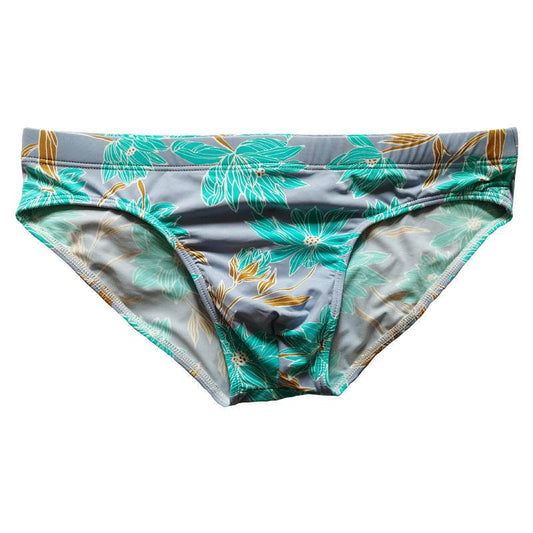 Men's Low-Waisted Swimming Trunks - Stylish Nylon Swimwear for Summer - Buy Center