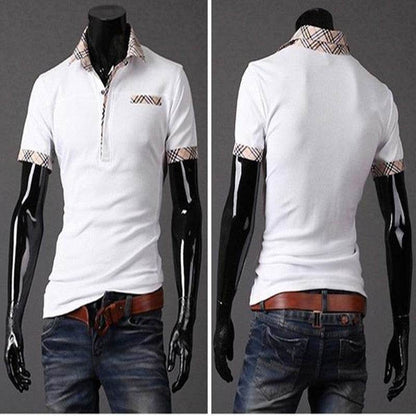 Buycenter Summer Polo T-Shirt - Striped Cotton Blend for Hot Weather - Buy Center