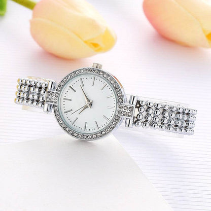 Buy Center Women's Fashion Watch - Elegant Alloy Bracelet in Gold & Silver - Buy Center