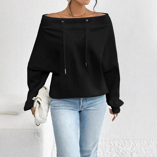 Buycenter Women's Casual Loose Off-the-Shoulder Top - Sizes 1XL to 5XL - Buy Center