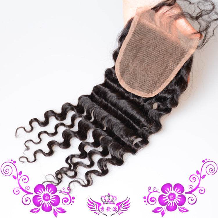 Live-Action Human Hair Wig - Hand-Woven Deep Wave Full Lace Closure - Buy Center