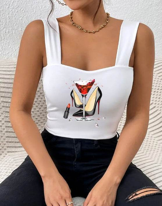 Buycenter Women's Red Wine Camisole – Stylish Wide Strap Summer Top - Buy Center