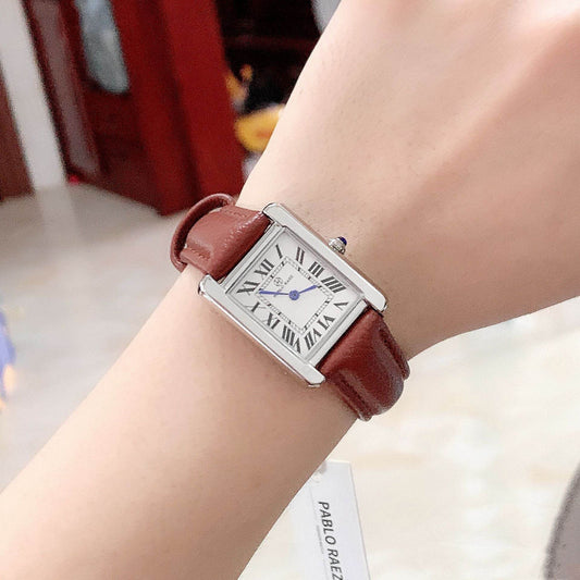 Girls' Retro Dress Watch - Classy Black & Light Brown Casual Style - Buy Center