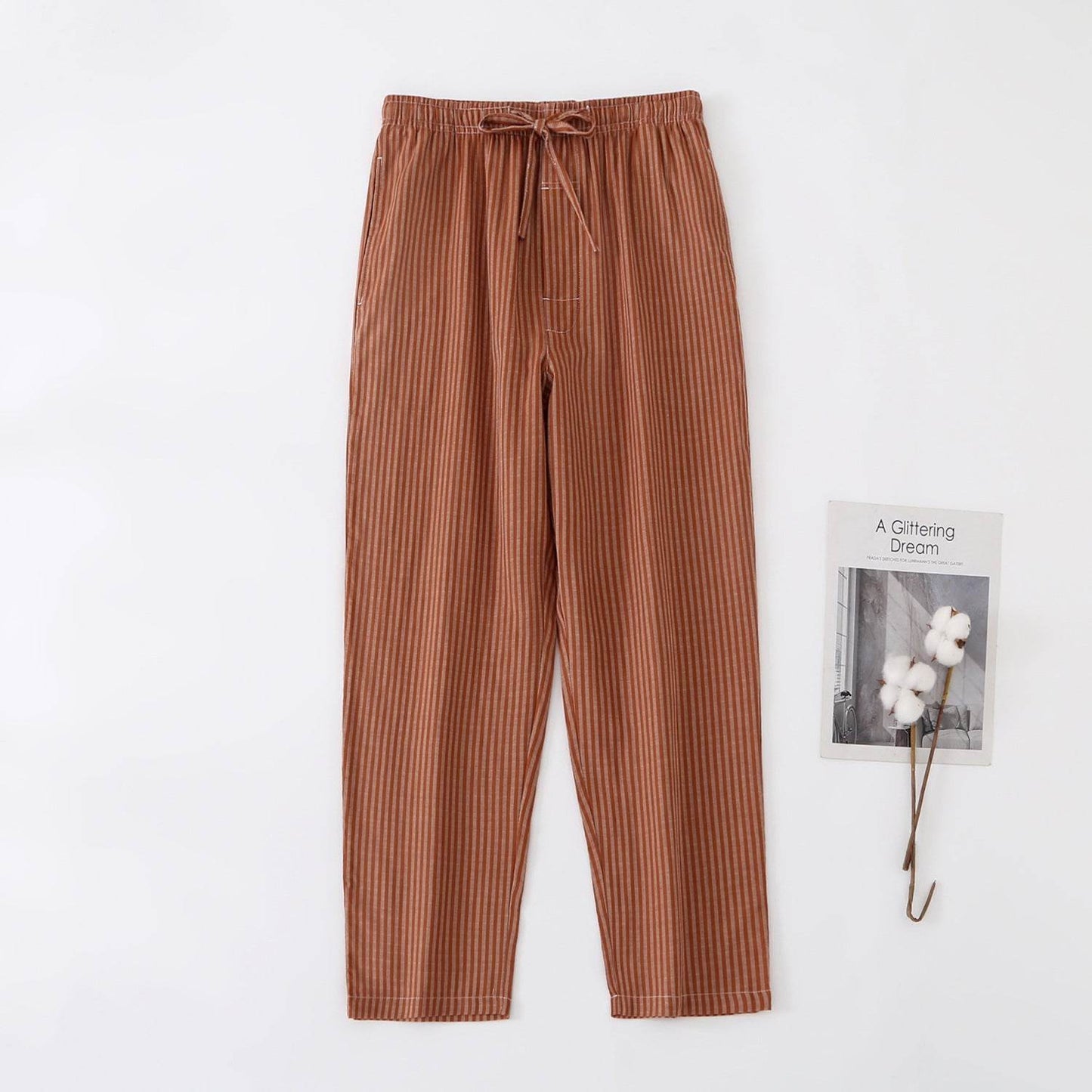 Buycenter Men's Thin Cotton Pajamas - Comfortable & Breathable Sleepwear - Buy Center