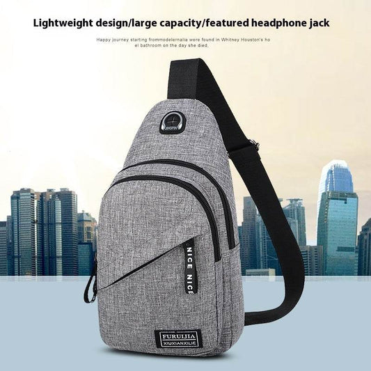 Casual Youth Messenger Bag - Durable Oxford Cloth, Trendy Korean Style - Buy Center