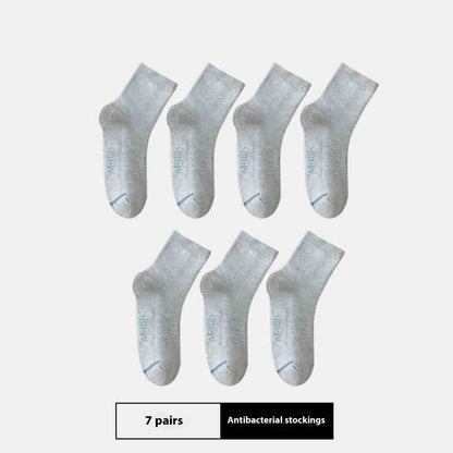 Men's Thin Sport Socks - Breathable Cotton, 7 Pairs for All Seasons - Buy Center