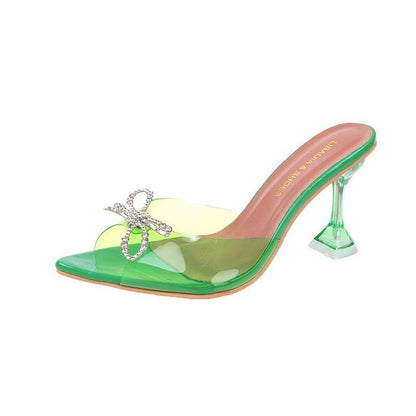Buycenter Plus Size Red High Heels - Elegant Big Bow Wedding Shoes - Buy Center