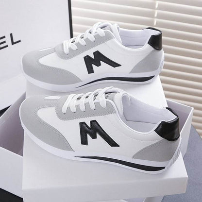 Bottom Argan Women's Leather Running Shoes - Trendy Korean Style, Comfortable Fit - Buy Center
