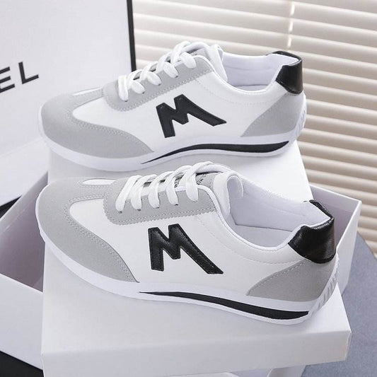 Bottom Argan Women's Leather Running Shoes - Trendy Korean Style, Comfortable Fit - Buy Center