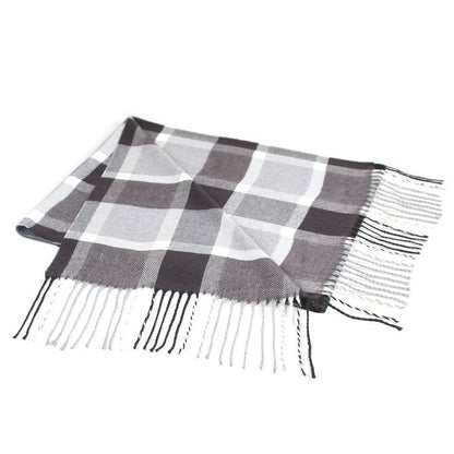 Men's Casual Plaid Scarf - Stylish Artificial Cashmere for Winter Warmth - Buy Center