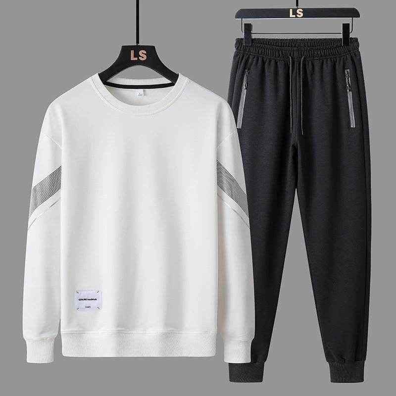 Men's Round Neck Sweater Pants Set - Casual Stylish Comfort Outfit