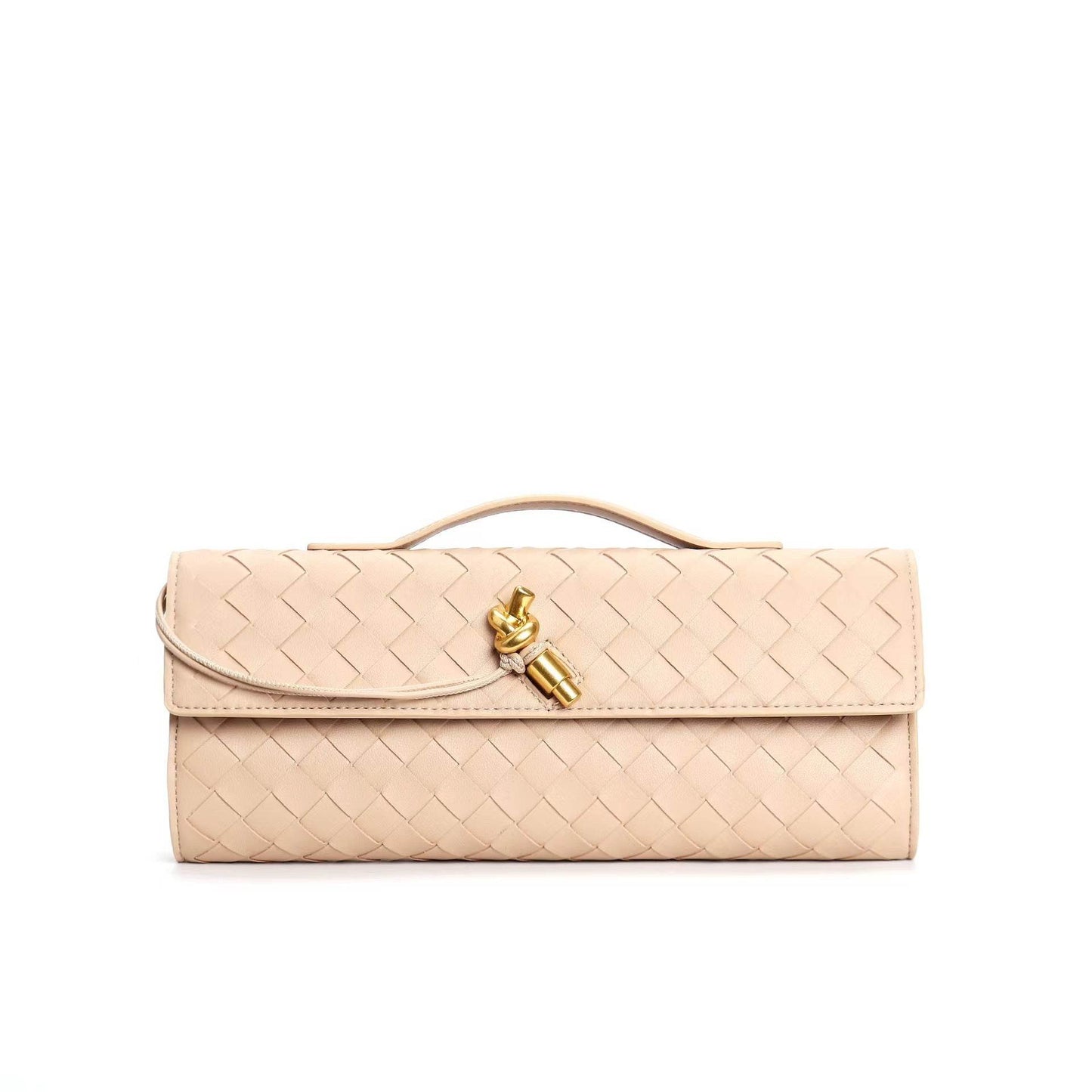 Buycenter Woven Shoulder Bag - Genuine Leather Crossbody Clutch - Buy Center