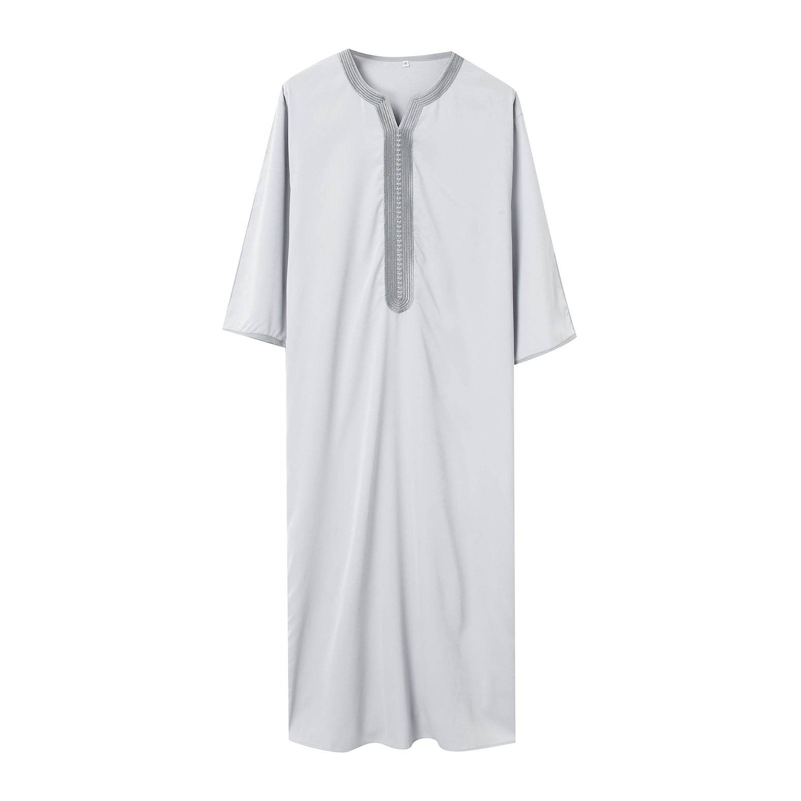 Fashion Nation Men's Embroidery Robe - Luxurious Comfort & Modern Style - Buy Center