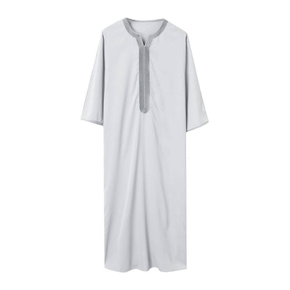 Fashion Nation Men's Embroidery Robe - Luxurious Comfort & Modern Style - Buy Center