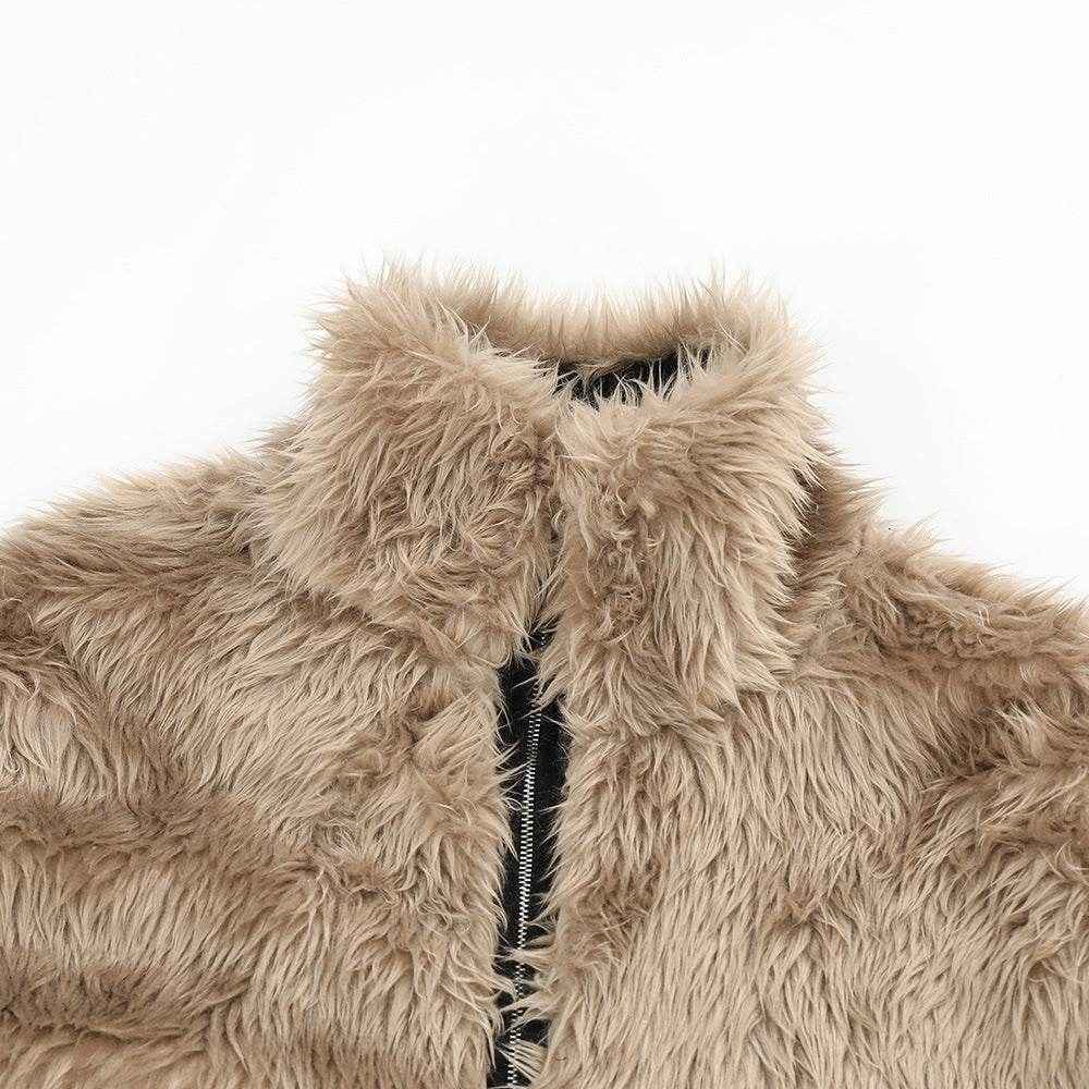 Retro Mountain Carving Warm Stand Collar Coat - Stylish & Comfortable Fit
