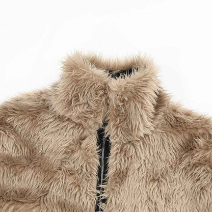 Retro Mountain Carving Warm Stand Collar Coat - Stylish & Comfortable Fit