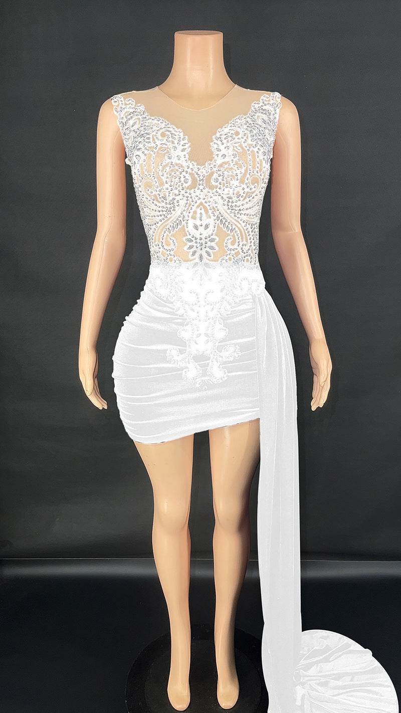 Summer Luxury Evening Dress - Elegant A-Line Cocktail Dress for Women - Buy Center