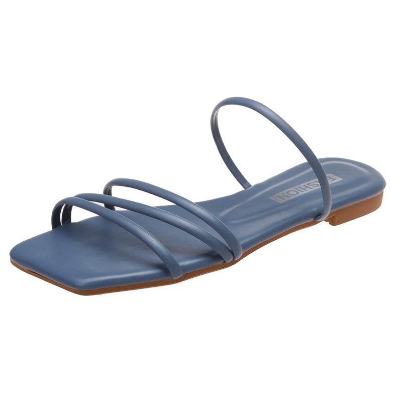 Thin Strap Minimalist Slippers for Women - Lightweight & Breathable Comfort - Buy Center