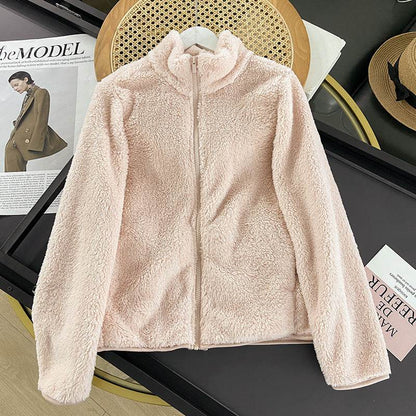 Women's Long Fleece Cardigan Coat - Stylish Zipper & Cozy Warmth - Buy Center