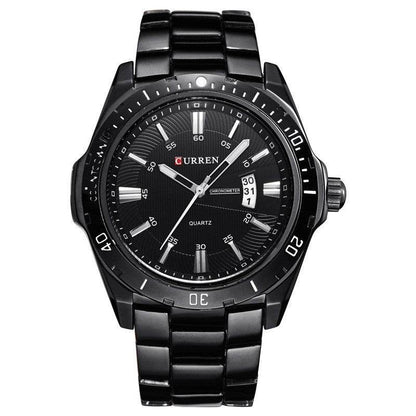 Buycenter Men's Waterproof Quartz Watch - Stylish Steel Band Design - Buy Center