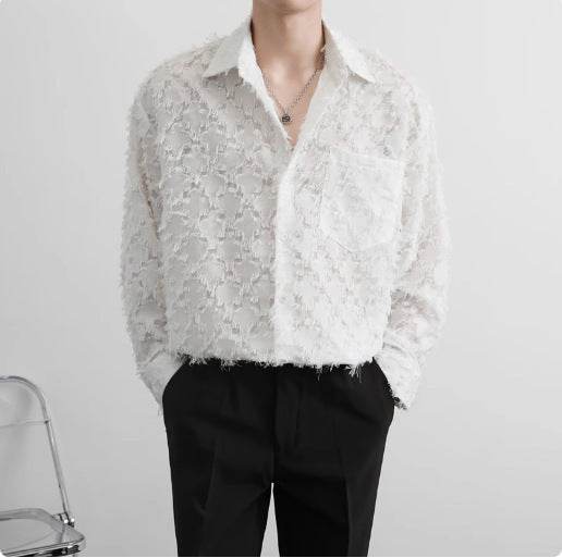 Men's Fashion Long Sleeve Shirt Coat - Trendy Loose Fit, 5 Colors - Buy Center