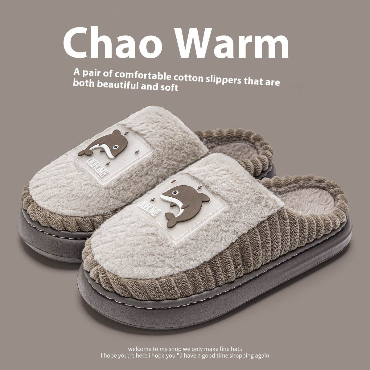 Cozy Non-Slip Fleece-Lined Slippers for Couples - Fluffy Comfort for 2025 - Buy Center