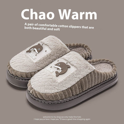 Cozy Non-Slip Fleece-Lined Slippers for Couples - Fluffy Comfort for 2025 - Buy Center