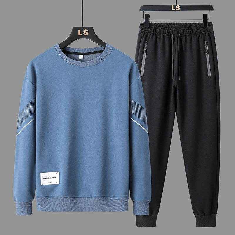 Men's Round Neck Sweater Pants Set - Casual Stylish Comfort Outfit