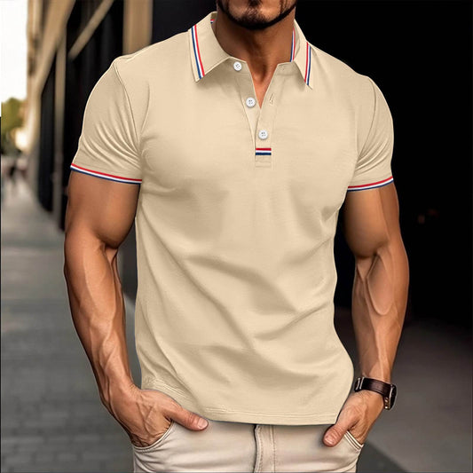Buycenter Versatile Pull Button T-shirt - Loose Fit, Short Sleeve Options - Buy Center