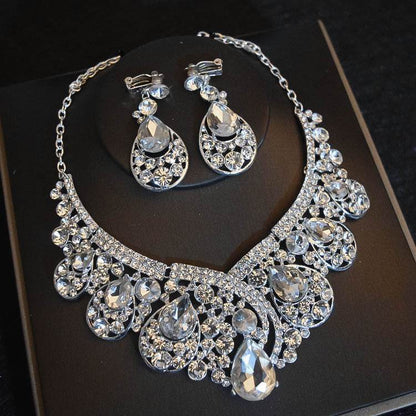 Elegant Bridal Headdress Flowers - Three-Piece Hair Accessory Set for Brides - Buy Center
