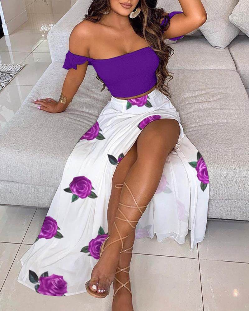 Buycenter Mid-Length Retro Tube Top Suit Dress - Bohemian Summer Style - Buy Center