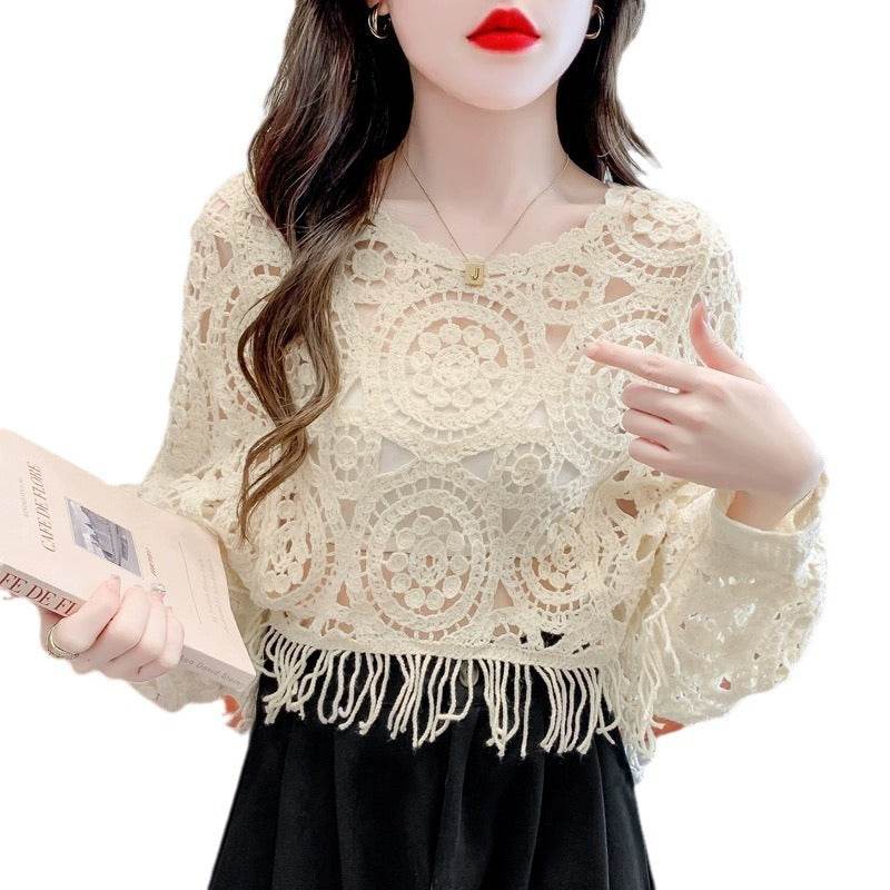 Women's Short Pullover Sweater Blouse - Trendy Casual Coat in 3 Colors - Buy Center
