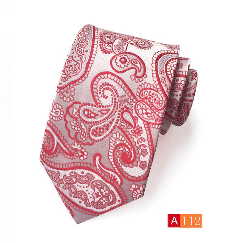 Buycenter Men's Jacquard Tie - Classic Black Stylish Formal Accessory - Buy Center