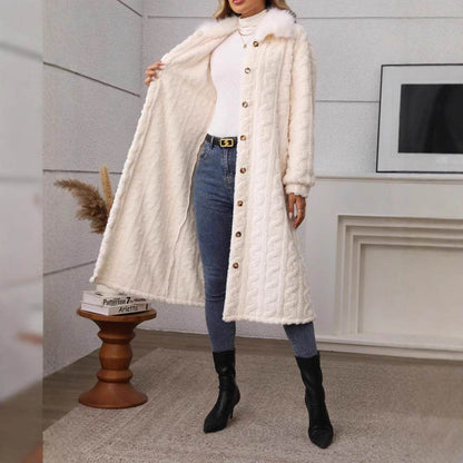 Buycenter Warm Plush Coat - Three-Dimensional Pattern for Casual Style - Buy Center