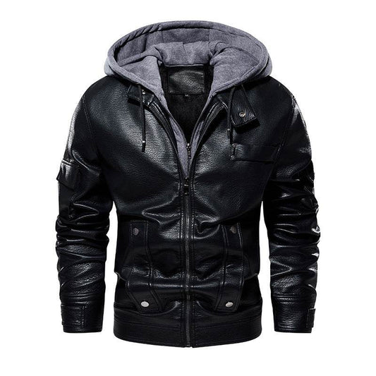 Men's Leather Coat - Fashionable & Warm for Winter 2025 Styles - Buy Center