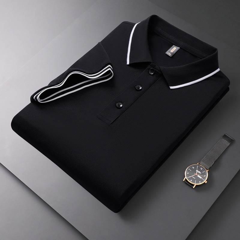 Men's Solid Polo Shirt - Short Sleeve Cotton T-Shirt in Vibrant Colors - Buy Center