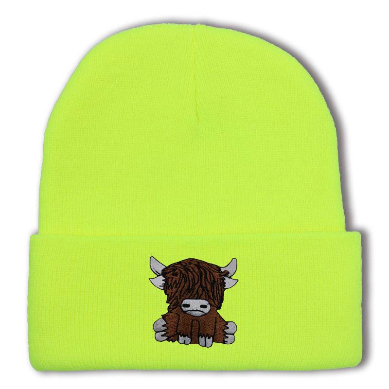 Cartoon Long Hair Yak Knitted Hat - Stylish and Warm Winter Fashion - Buy Center