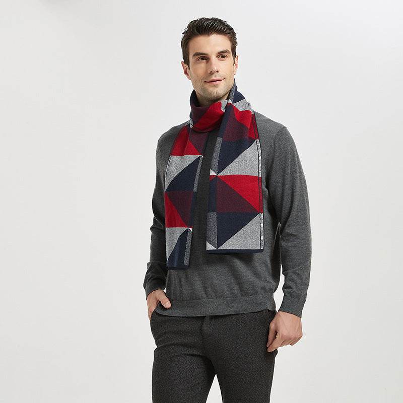 Premium Stylish Knitted Scarf for Men - Trendy Winter Fashion 2025 - Buy Center