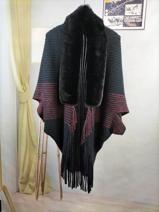 Fashion Personalized Knitted Cardigan Coat - Luxurious Warm Cashmere Wrap - Buy Center