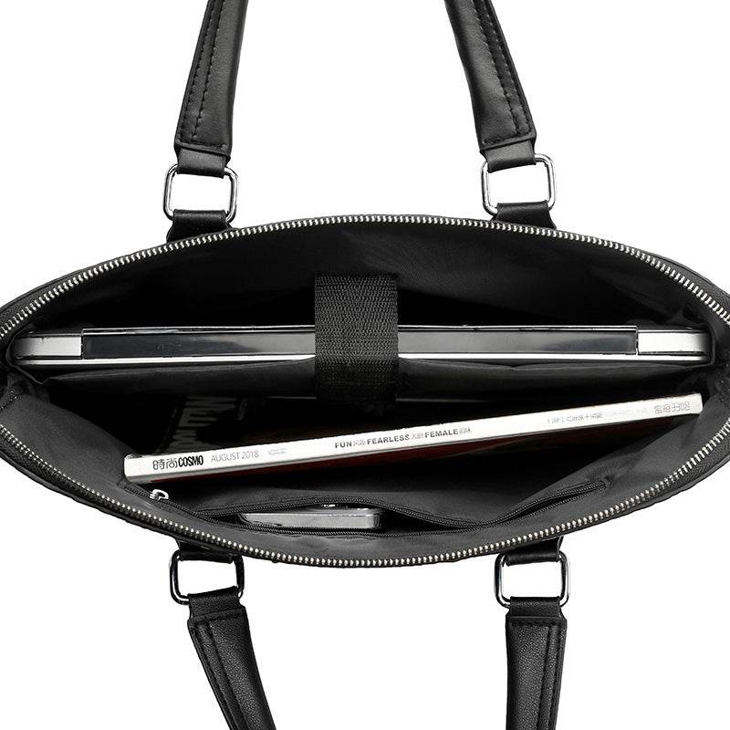 Stylish Men's Crocodile Pattern Briefcase - Genuine Leather Luxury Bag - Buy Center