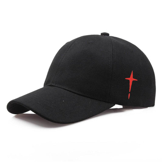 Stylish Men's Adjustable Baseball Cap - Trendy 3D Cotton Cross Print - Buy Center
