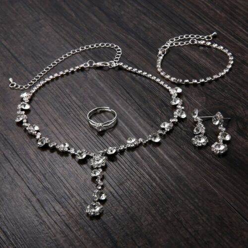 Buy Center Silver Color Tone Crystal Tennis Jewelry Set - Elegant African Style - Buy Center
