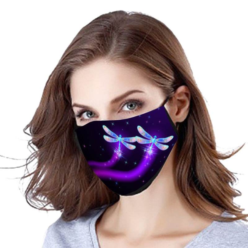 Butterfly Print Cotton Face Mask - Washable, Stylish, Comfortable Design - Buy Center