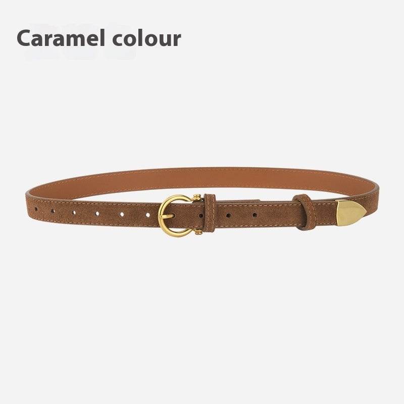 Stylish Girls' Retro Leather Belt - Trendy Fashion Accessory 2025 - Buy Center