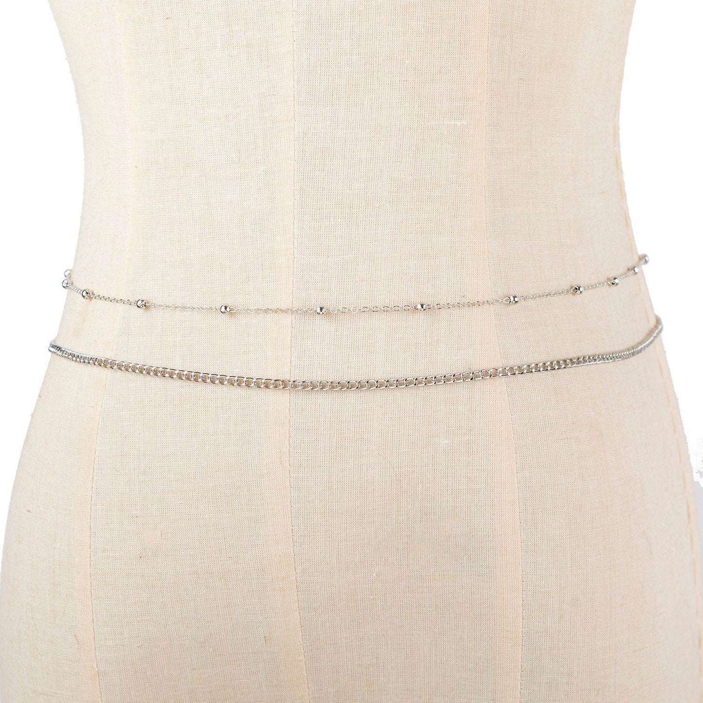 Buy Center Transparent Rhinestone Waist Chain - Stylish Body Jewelry - Buy Center