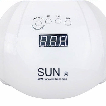 Powerful 54W Nail Lamp Dryer - Quick Drying for Home Nail Perfection - Buy Center