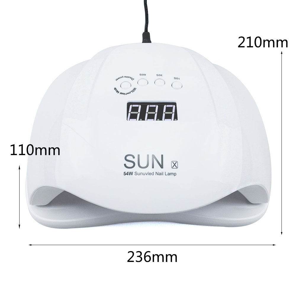 Powerful 54W Nail Lamp Dryer - Quick Drying for Home Nail Perfection - Buy Center