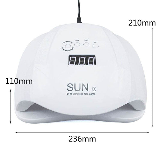 Powerful 54W Nail Lamp Dryer - Quick Drying for Home Nail Perfection - Buy Center