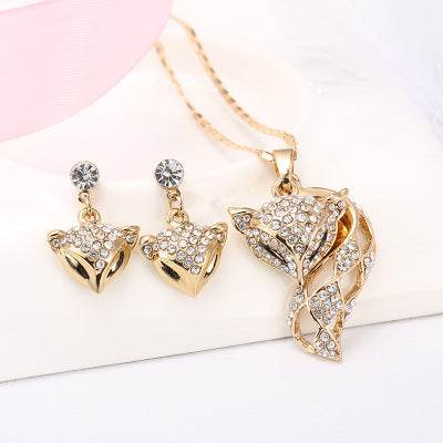Allo Fox Necklace and Earring Set - Elegant Fine Jewelry for Any Occasion - Buy Center