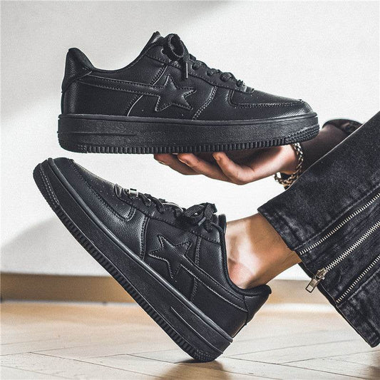 Thick Soled White Casual Sneakers for Men - Breathable Vulcanized Style - Buy Center